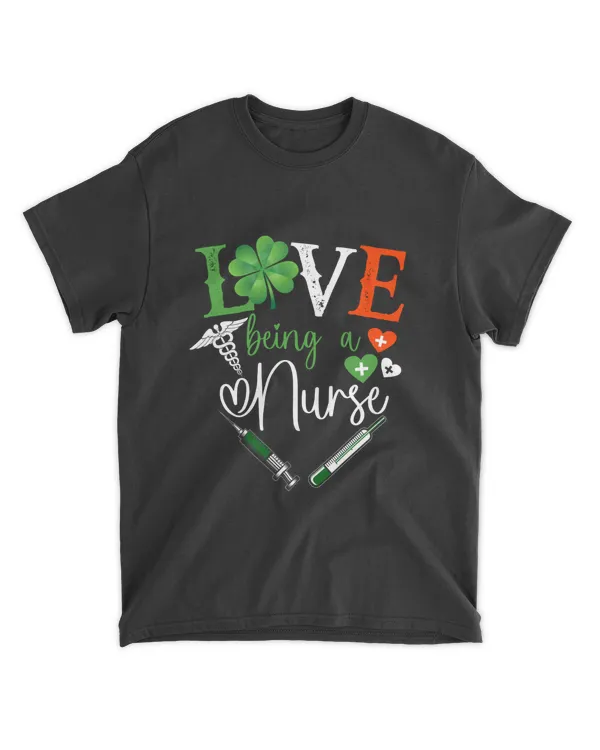 RD St Patrick's Day Nurse Shirt Women Love Nursing Gift Idea