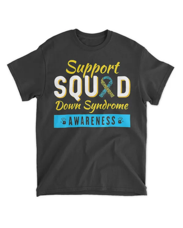 Down Syndrome Awareness Ribbon Support Squad Shirt