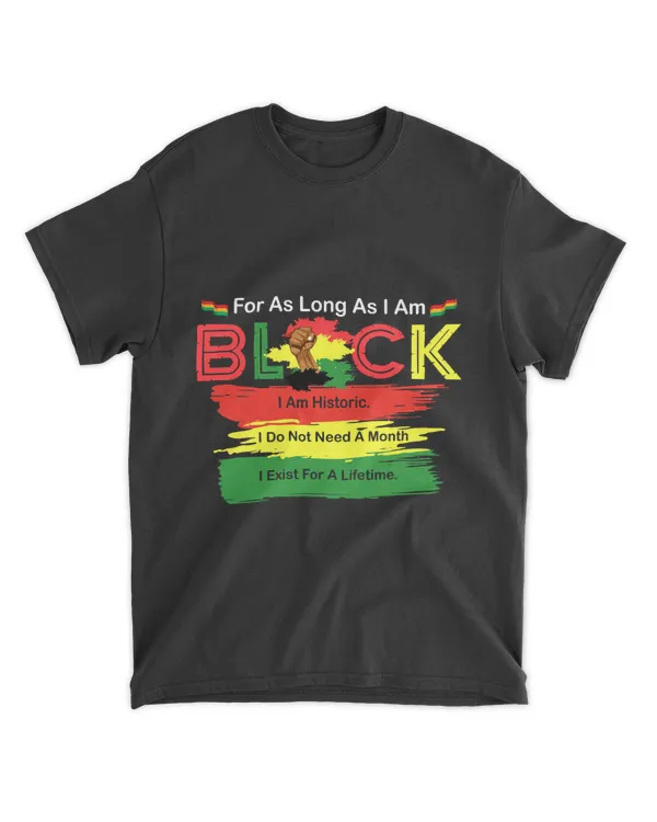 DC Juneteenth Shirt, For as Long as I Am Black Shirt, Black History Shirt, Black Pride Shirt, Free ish 1865