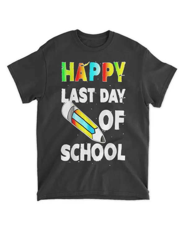 Happy Last Day of School 2022 End of Year Teacher Shirt T-Shirt tee