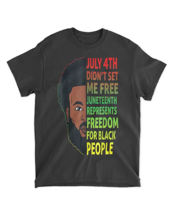 Juneteenth 1865 Black King African American Freedom Gift T-Shirt tee
