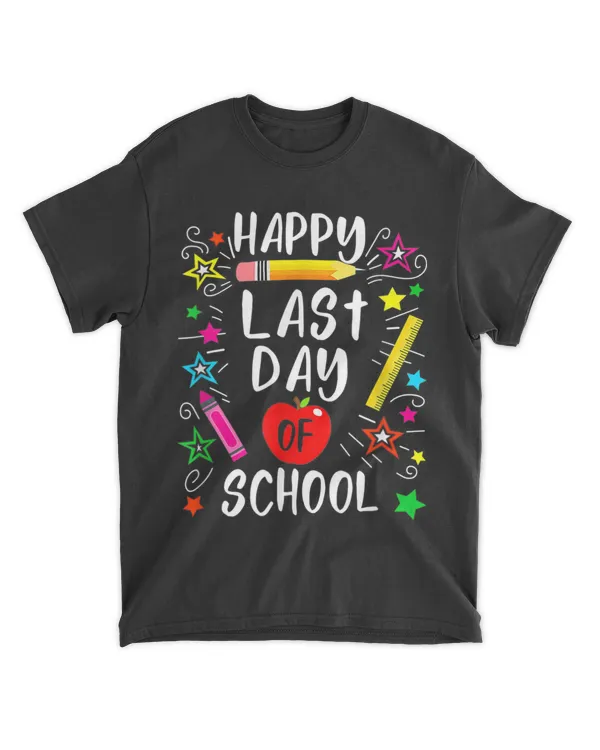 Happy Last Day of School T-Shirt Students and Teachers Gift T-Shirt