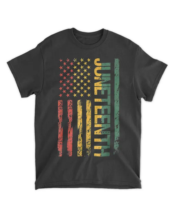 Juneteenth in a Flag Freedom Black History African American T-Shirt