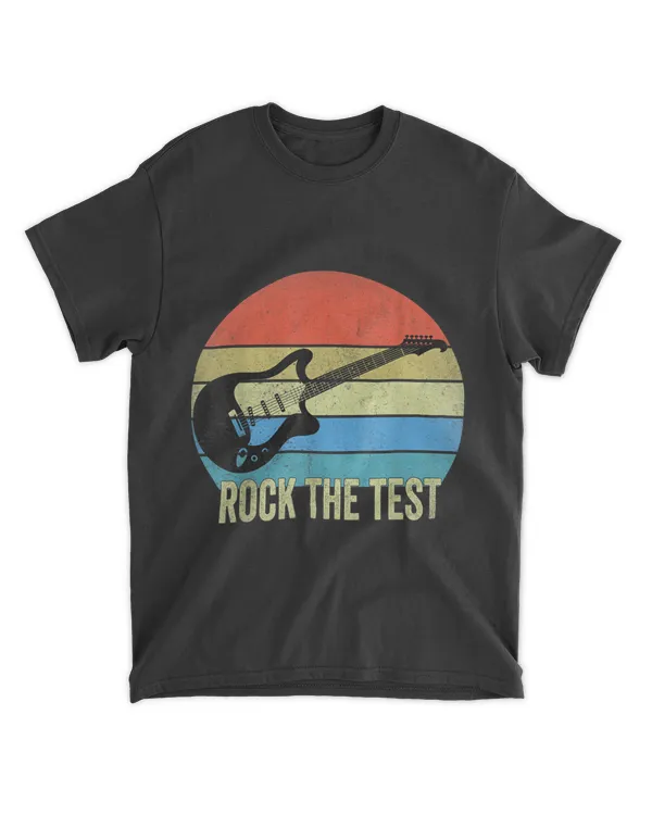 Rock The Test Vintage Test Day Funny Testing Day Teacher T-Shirt
