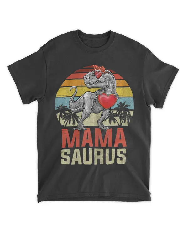 Womens Mamasaurus T Rex Dinosaur Mom Saurus Family Matching Women T-Shirt