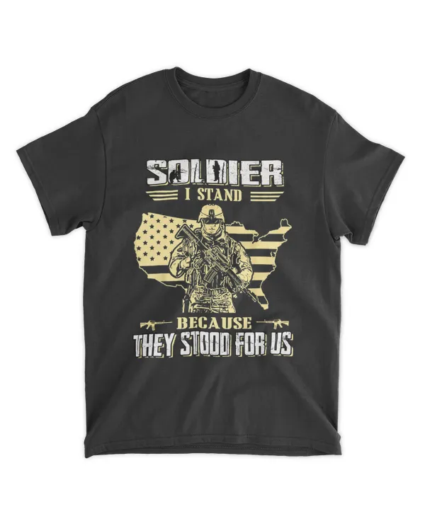 Soldier i stand beacause they stood for us