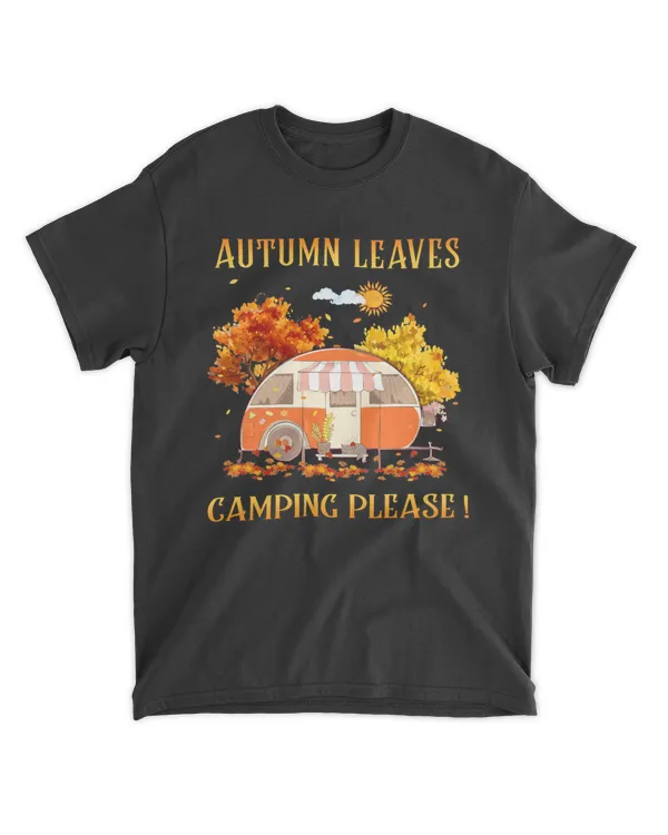 Camping Autumn Please Camper Campfire