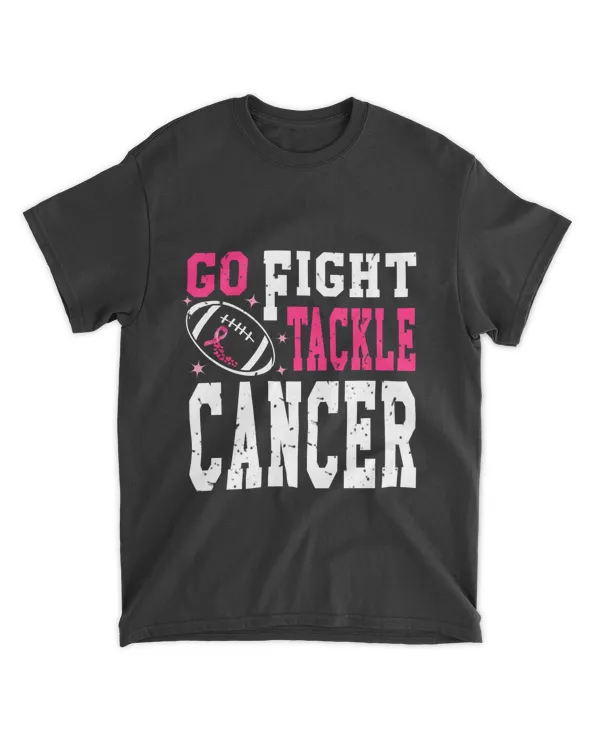RD Go Fight Tackle Cancer Shirt, Breast Cancer Shirt, Football Shirt, Pink Ribbon Shirt