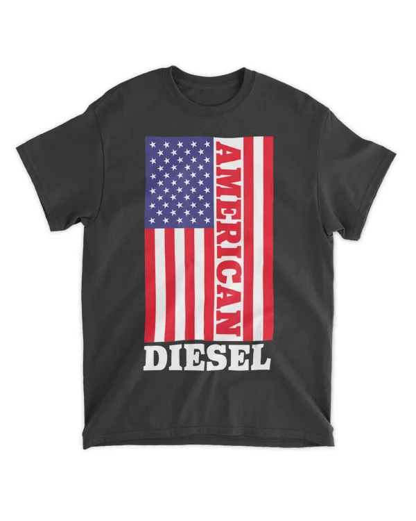 American Diesel Flag - Truck Turbo Brothers Diesel Lover T-Shirt