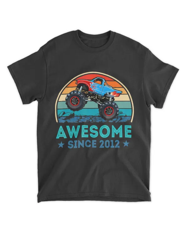 Awesome Since 2012 7th Years Old Monster Truck Shirt