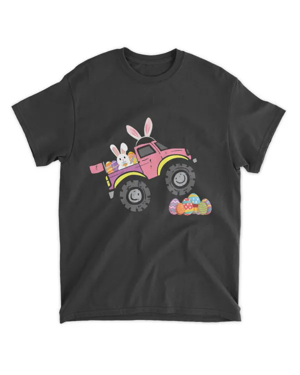 Easter Day Monster Truck Bunny Ears Rabbit Egg T-Shirt