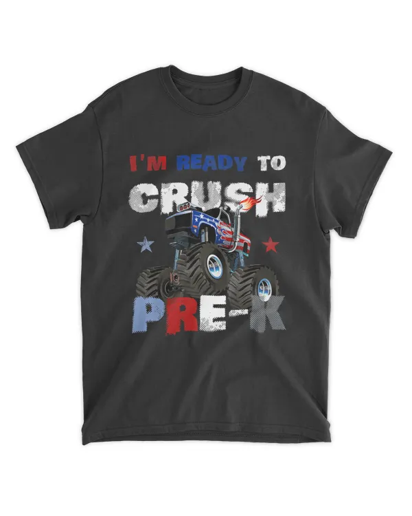 I'm Ready to Pre-K Monster Truck Lover Back to Preschool Premium T-Shirt