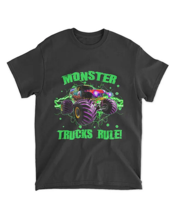 Monster Truck Rock Lover Truck Gift Kids T-Shirt