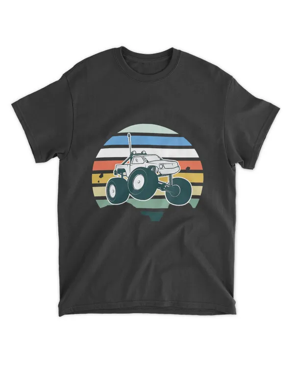 Monster Truck Vintage Big Cars Trucks Lover Gift Premium T-Shirt