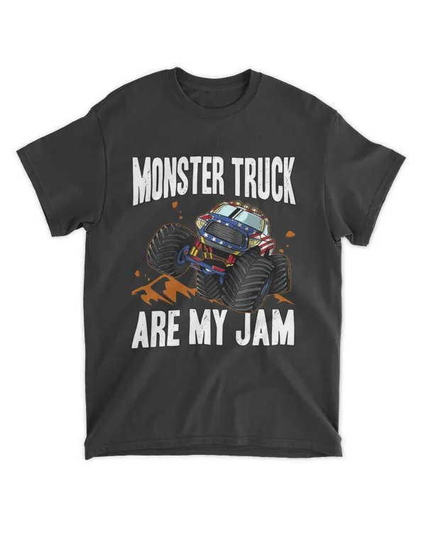 Monster Trucks Are My Jam Cool Monster Truck Lover T-Shirt