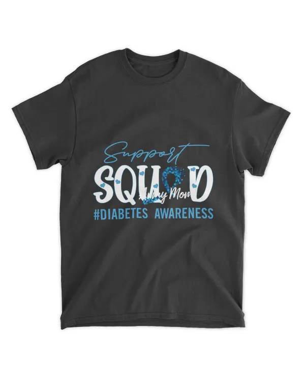 RD Support Squad Costume Blue Ribbon Diabetes Cancer Awareness Shirt