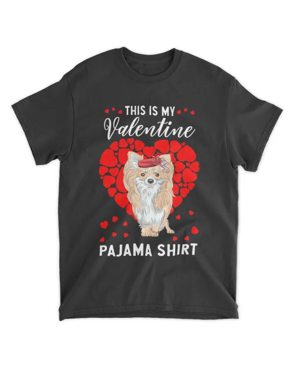 Cute This Is My Valentine Pajama Chihuahua Dog Lover Classic T-Shirt