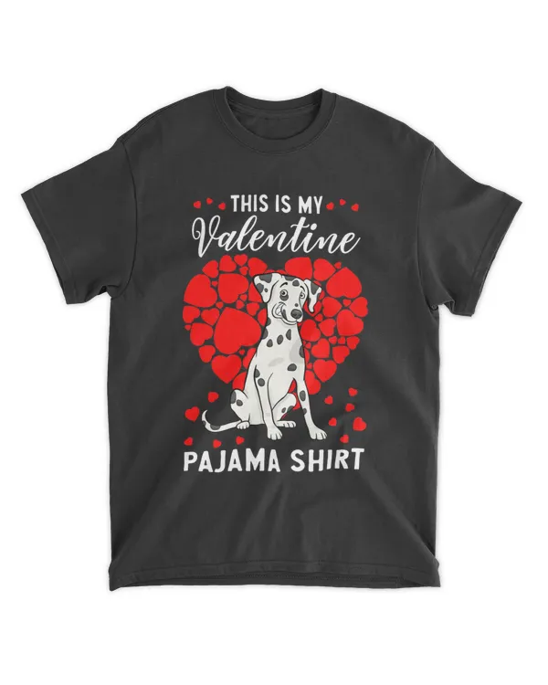 Cute This Is My Valentine Pajama Dalmatian Dog Lover Classic T-Shirt