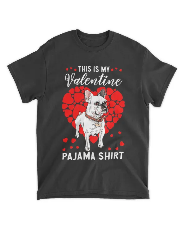 Cute This Is My Valentine Pajama French Bulldogs Dog Lover Classic T-Shirt