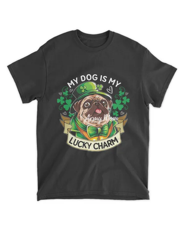 DC My Dog is My Lucky Charm Shamrock Shirt, St Patrick_s Day Shirt