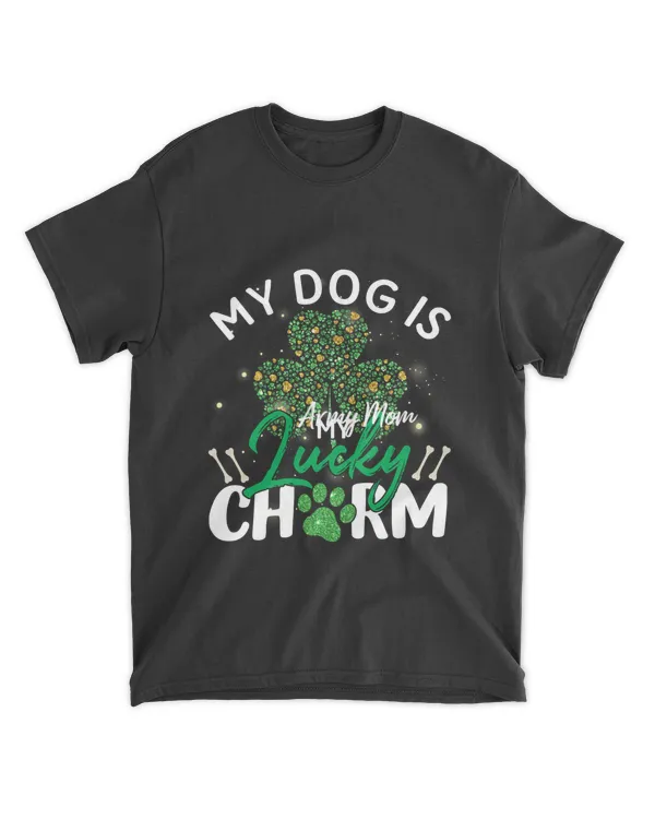 DH My Dog is My Lucky Charm Shamrock Shirt, St Patrick_s Day Shirt