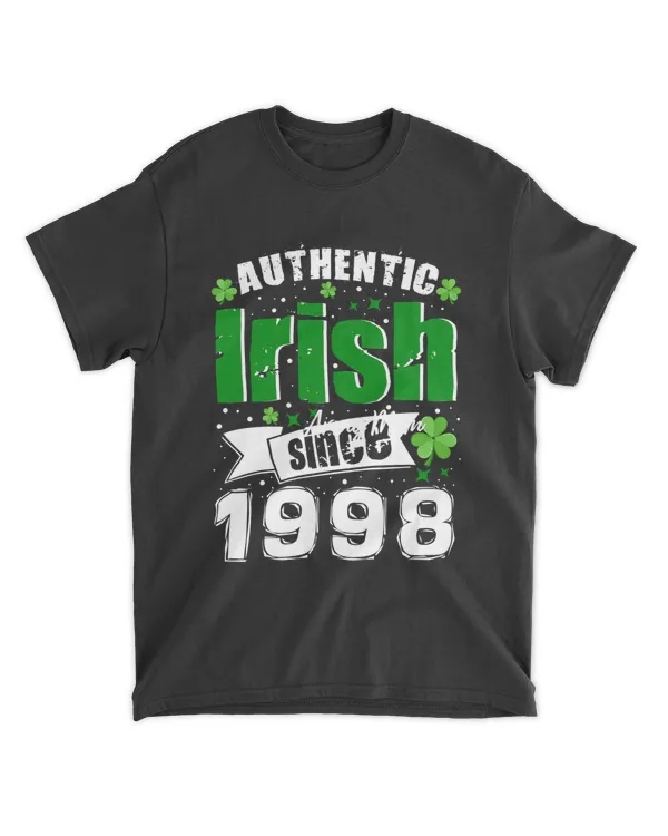 RD Authentic Original Irish Since 1998 St Patrick 22 Birthday Shirt