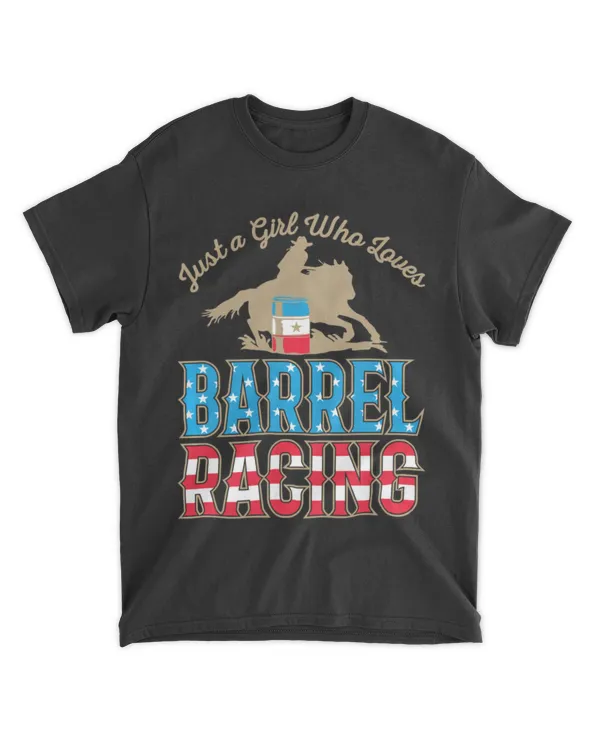 Just A Girl Who Loves Barrel Racing Cowgirl Rodeo Rider