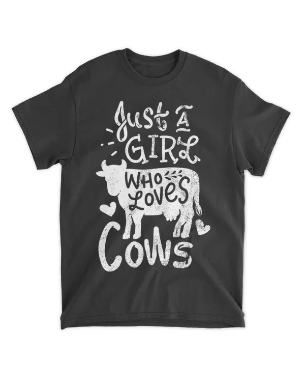 Just A Girl Who Loves Cows Cow Funny Gift