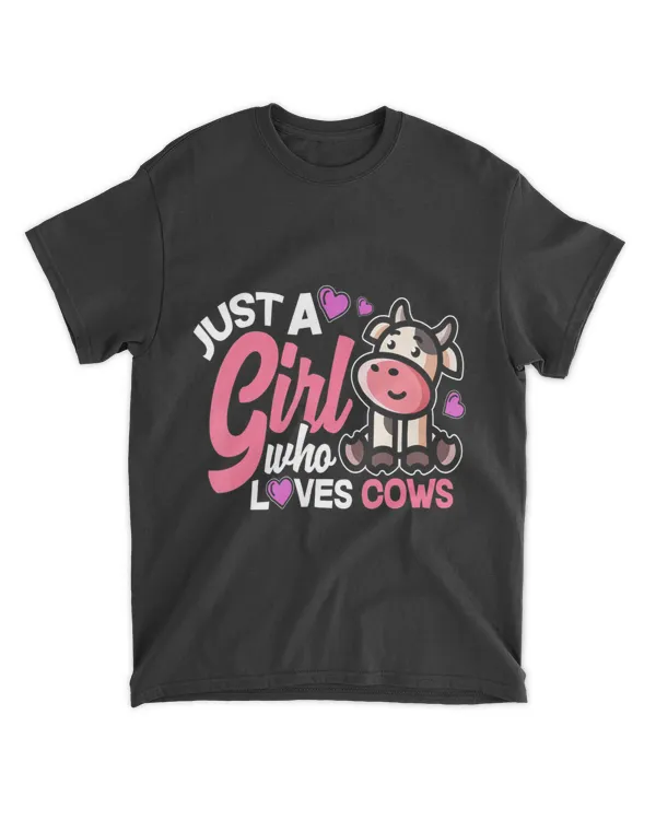 Just A Girl Who Loves Cows Cute Farm Toddler Gift