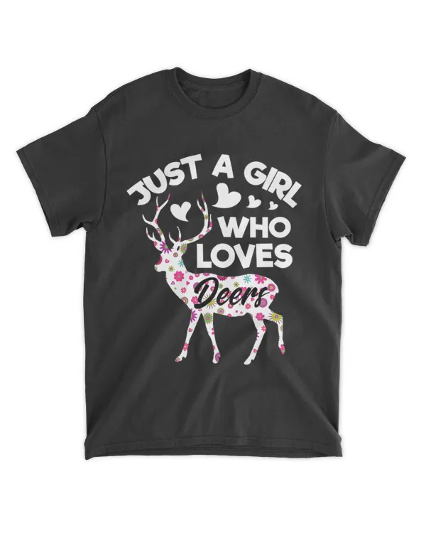 Just A Girl Who Loves Deers Deer Lover Girls & Teens