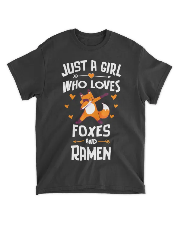 Just A Girl Who Loves Foxes And Ramen Gift Women