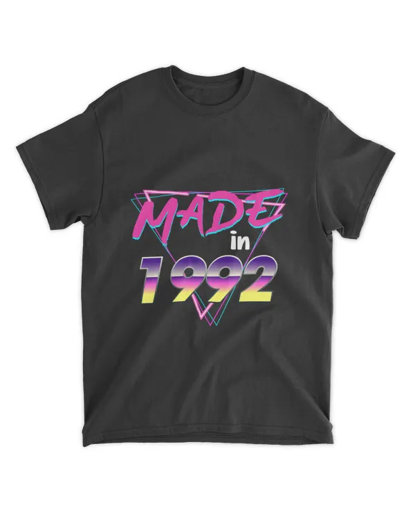 RD Made in 1992 30th Birthday Retro 30 Years Old Vintage Party T-Shirt