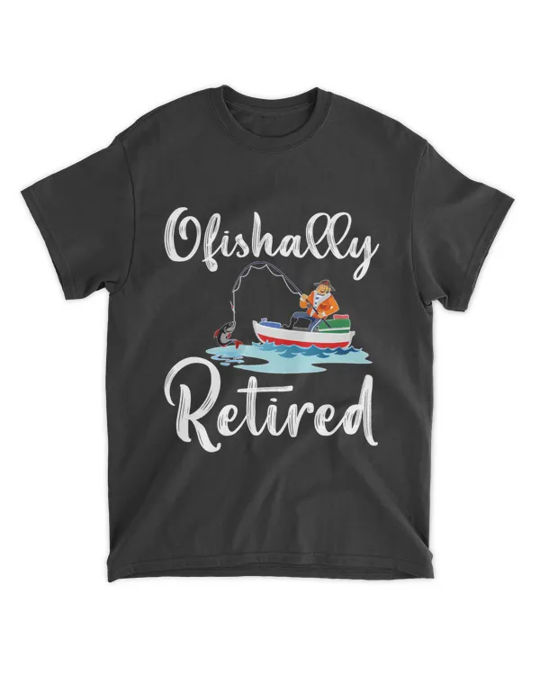RD Ofishally Retired Fishing Retirement Shirt
