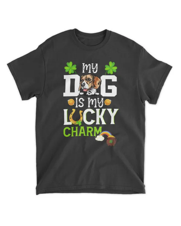 RD Personalized St Patrick's Day My Dog Is My Lucky Charm shirt