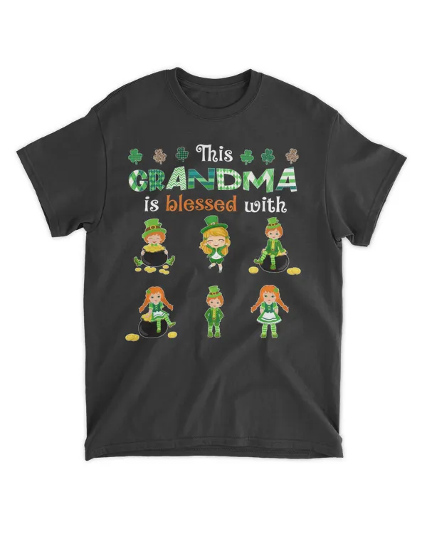 RD Personalized St Patrick's Day This grandma is blessed with shirt