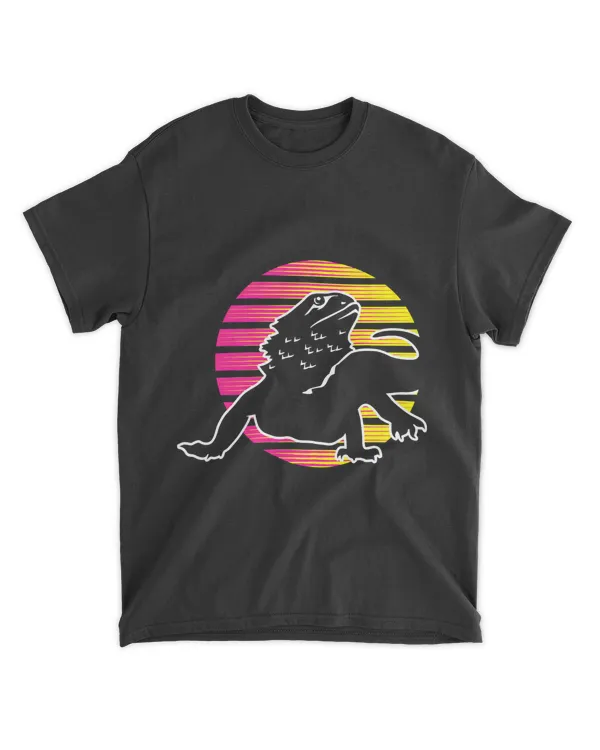 Bearded Dragon Sunset Lizard And Reptile Lovers Gift T-Shirt