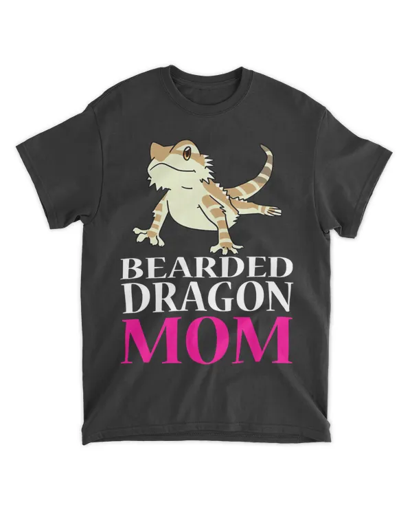 FUNNY BEARDED DRAGON MOM T-SHIRT Pet Owners Lizard Gift T-Shirt