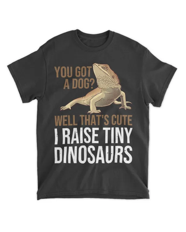 Bearded Dragon Gift Men Women Funny I Raise Tiny Dinosaurs T-Shirt