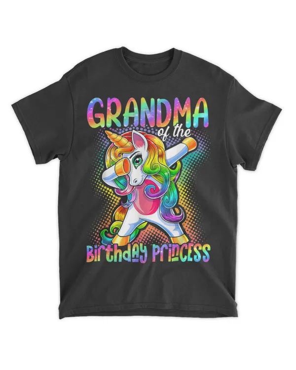 Grandma Of The Birthday Princess Family Celebration T-Shirt - Mothers Day Shirts For Grandma