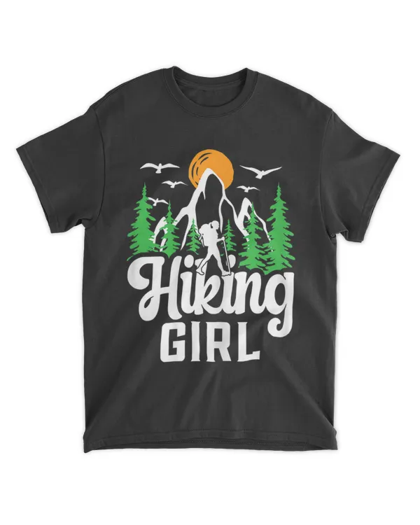 Hiking Hiking Hike Backpacking Nature Hiking Girl T-Shirt