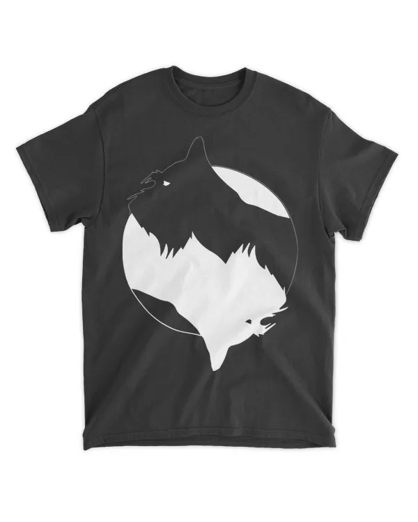 Yin Yang Schnauzer Funny Dog Symbol Meditation Zen T-Shirt