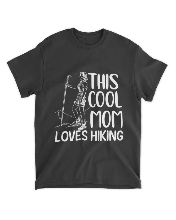 This cool mom loves hiking vintage hiking mom T-Shirt