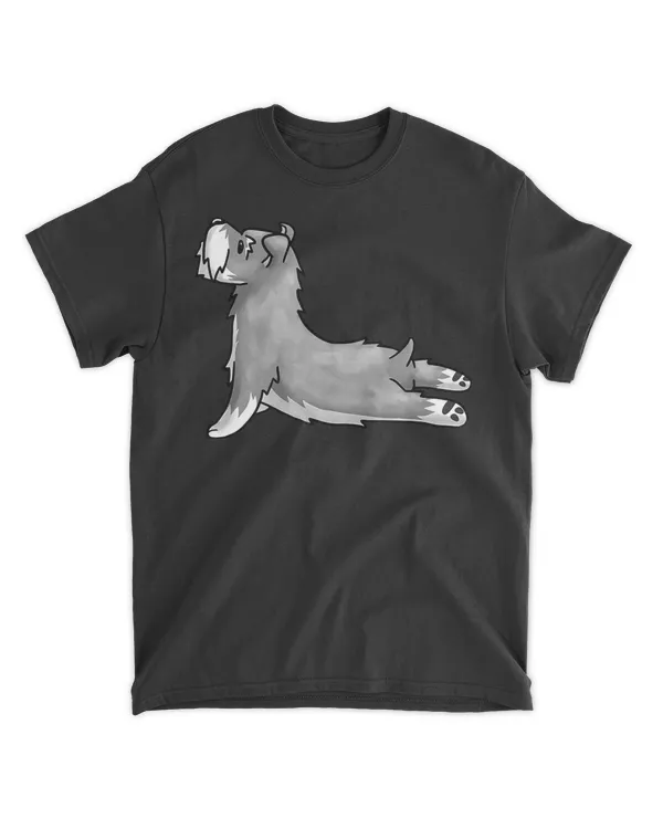 Funny Schnauzer Yoga T-Shirt Cute Dog Gift Tee
