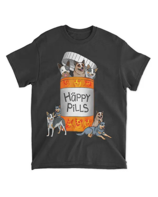Australian Cattle Dog Happy Pills T-shirt