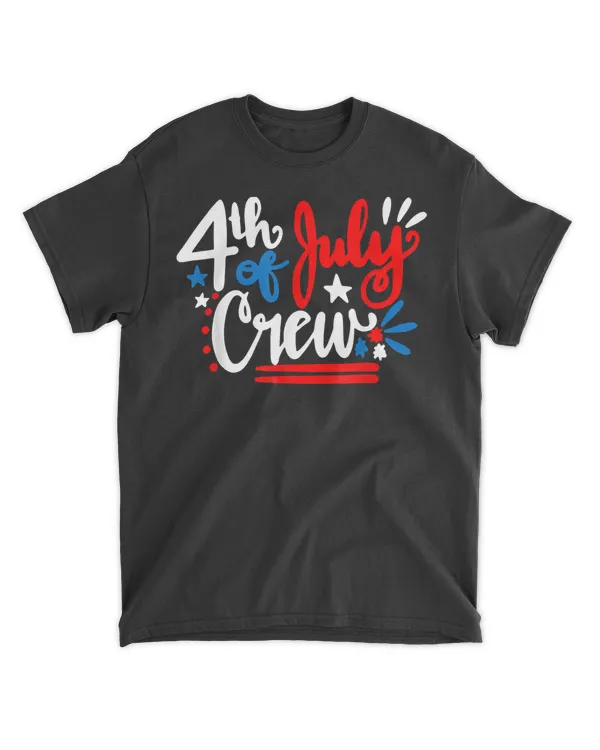 4th Of July Crew Shirt Independence Day Family Matching T-Shirt