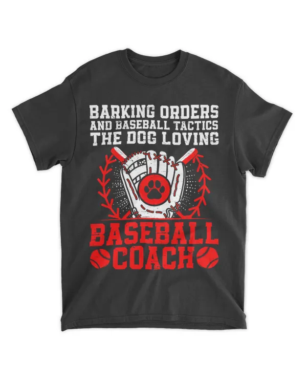 Baseball Coach Dog Lover The Barking Bench Boss Coach 23
