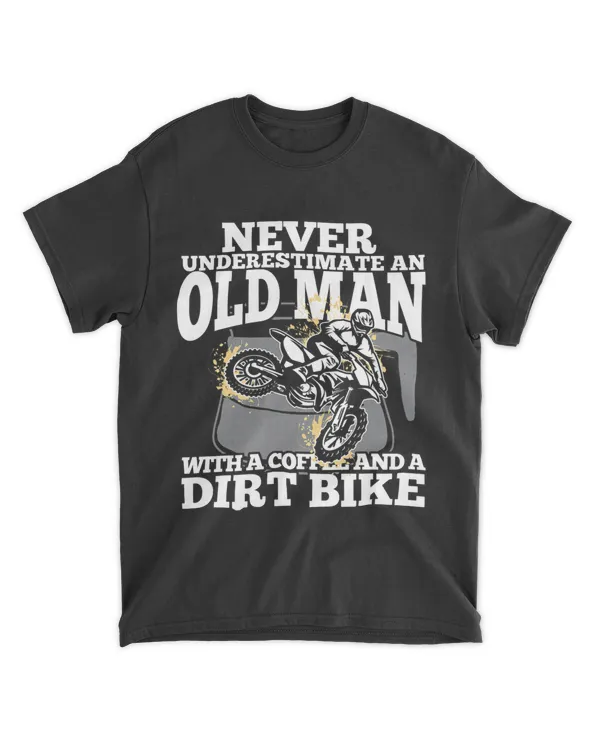Dirt Bike Old Man Supermoto Mx Motocross Dirt Biking Coffe