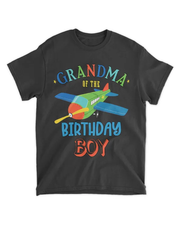 Grandma Of The Birthday Boy Airplane Theme Matching Family