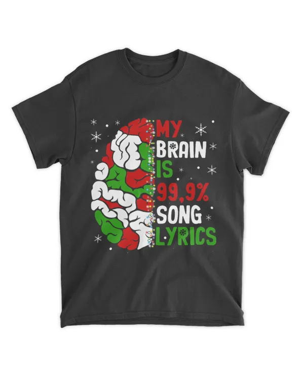 Music Lover My Brain is 99 Song Lyrics Merry Christmas