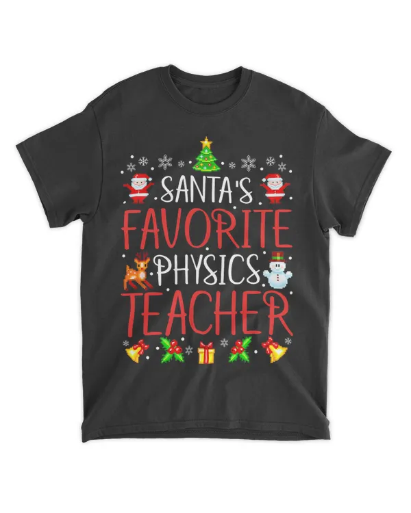 Santa Favorite Physics Teacher Xmas Matching